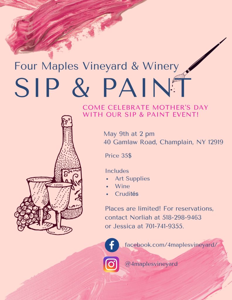 Mother's day paint and sip - Adirondack Harvest