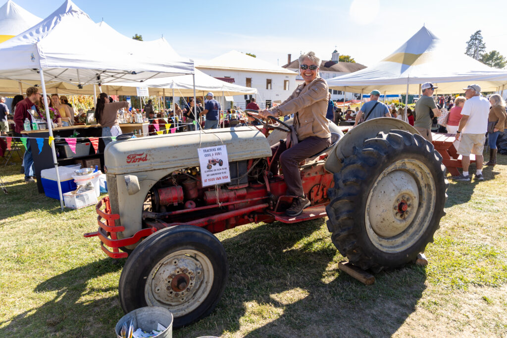 Antique Tractors on display at the 2025 Adirondack Harvest Festival. Photo by Katie Kearney.